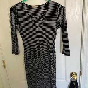 Mini striped dress